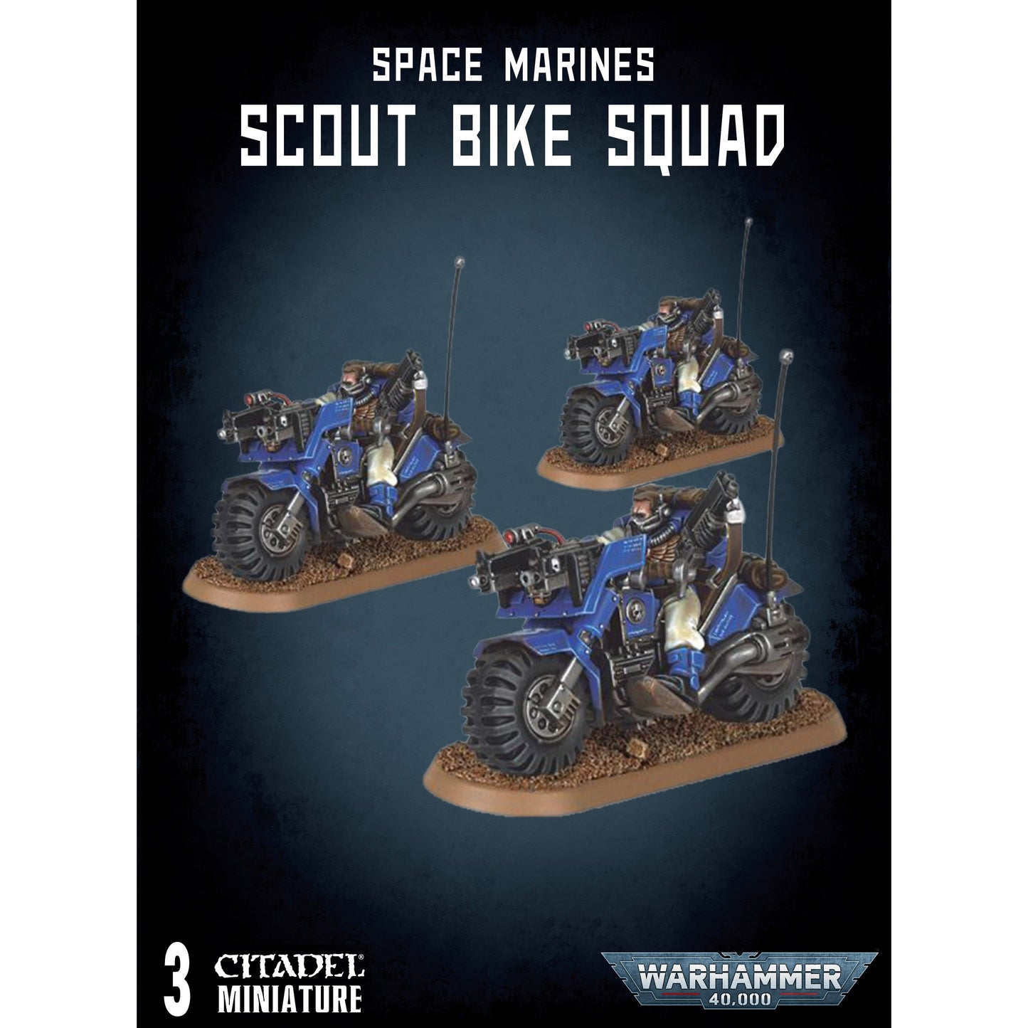 Space Marines Scout Bike Squad ( 48-28-W )