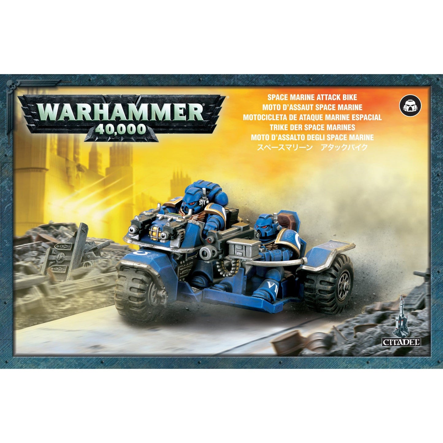 Space Marines Attack Bike ( 48-20 ) - Used