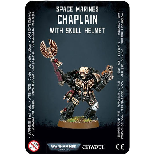 Space Marines Chaplain with Skull Helmet (Metal) ( 48-49-MR ) - Used