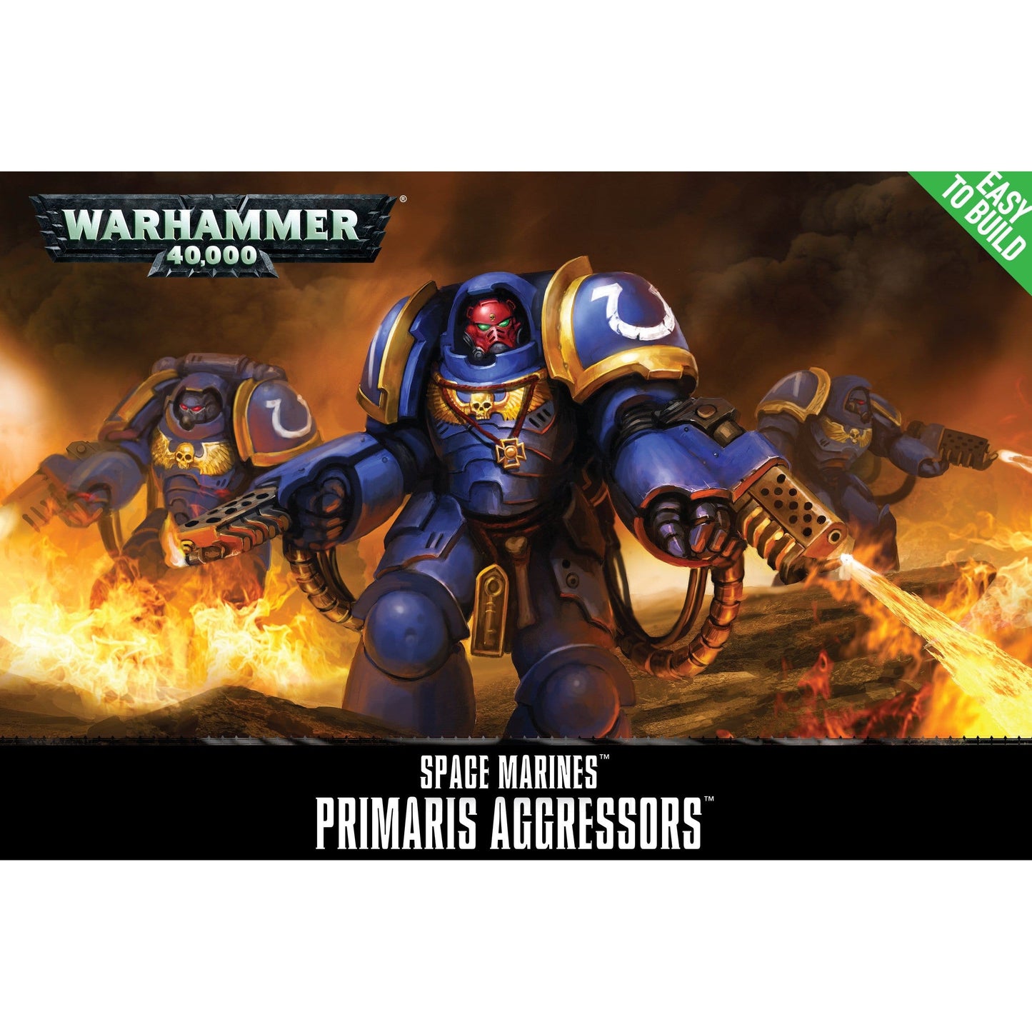 Space Marines Primaris Aggressors - Easy to Build 3 ( 48-86-N ) - Used