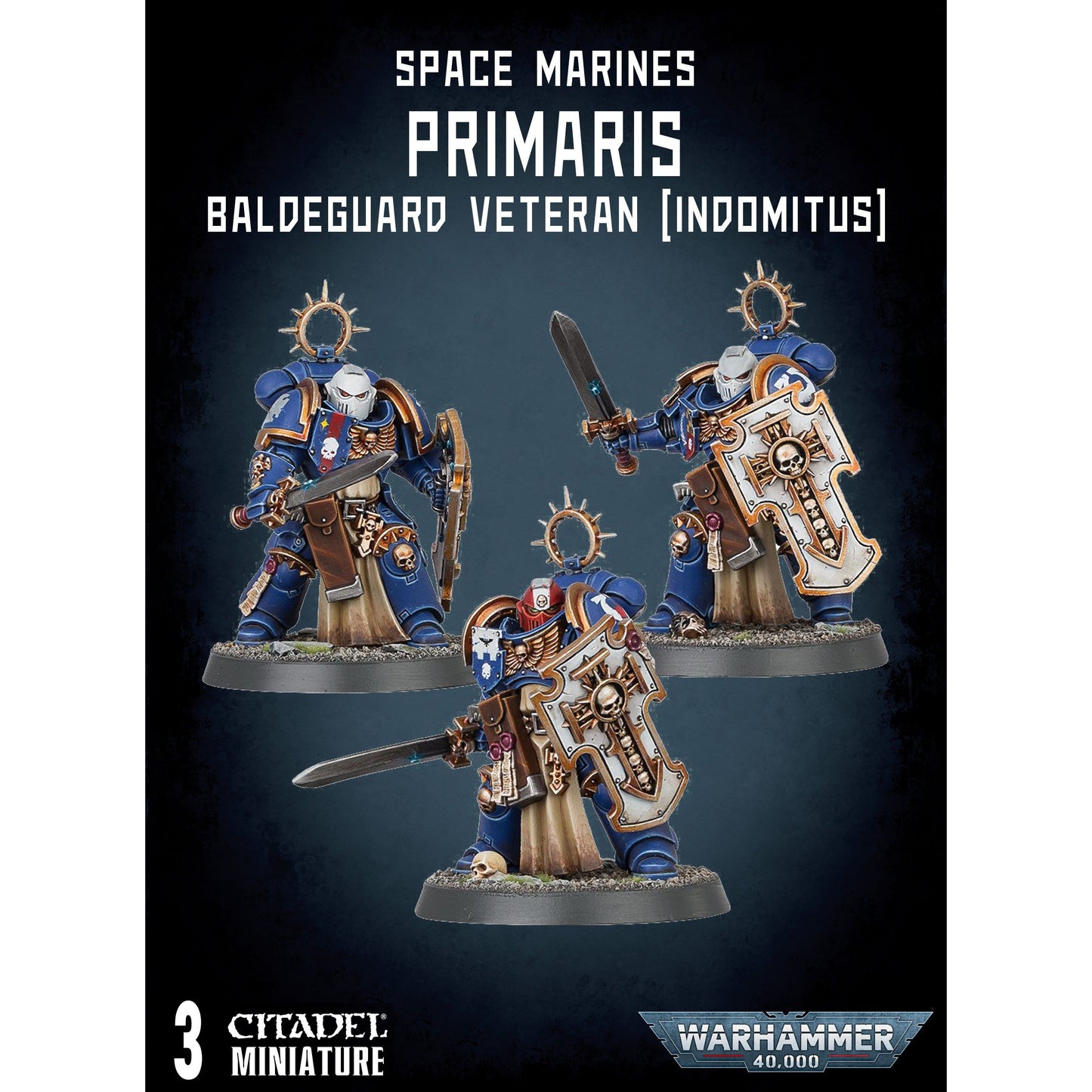 Space Marines Primaris Bladeguard Veterans - Indomitus ( 48-44-IND ) - Used