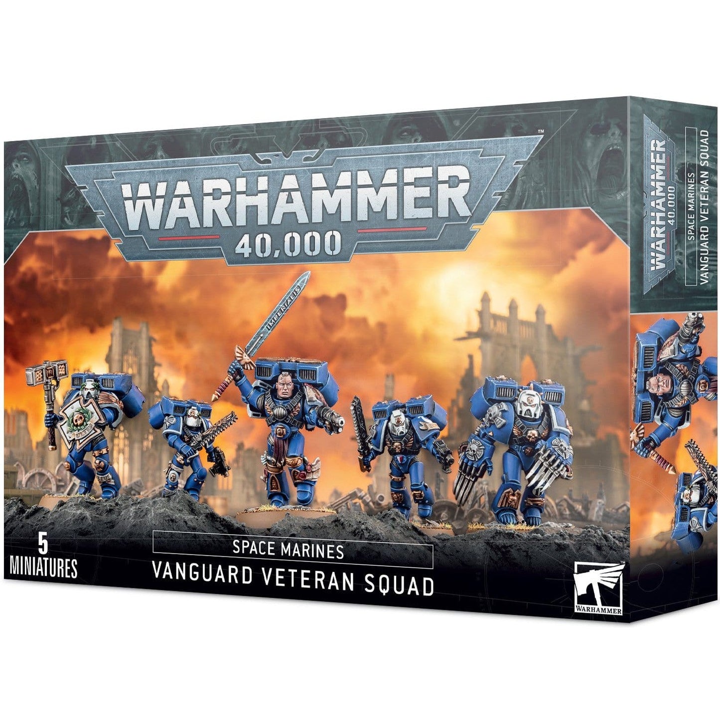 Space Marines Vanguard Veteran Squad ( 48-18 ) - Used