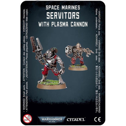 Space Marines Servitors with Plasma Cannon ( 7021-W ) - Used