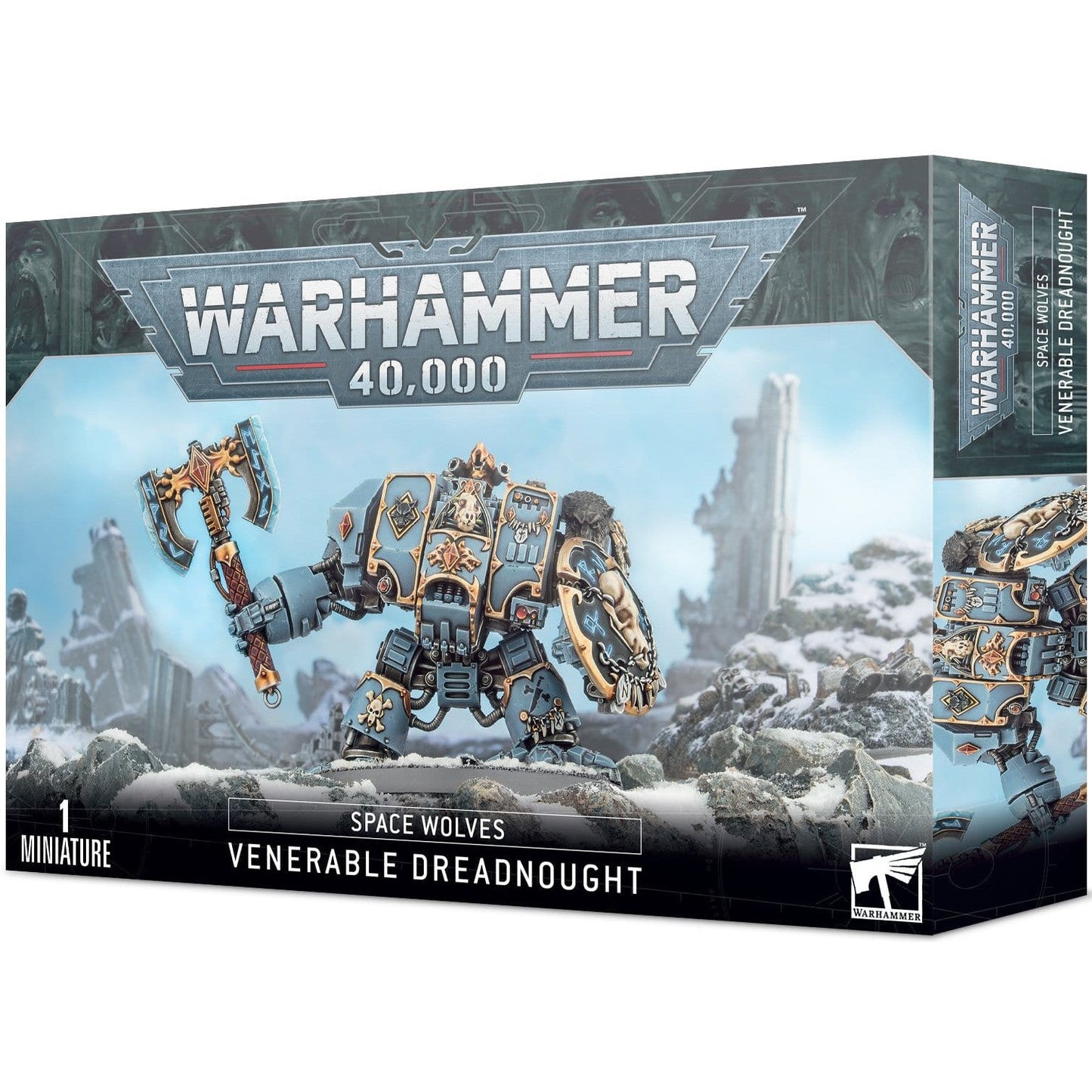 Space Wolves Venerable Dreadnought - Bjorn the Fell-Handed - Murderfang ( 53-12 ) - Used