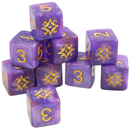 Elder Dice - 9 D6 The Star of Azathoth - Nebula (ED6-S01)