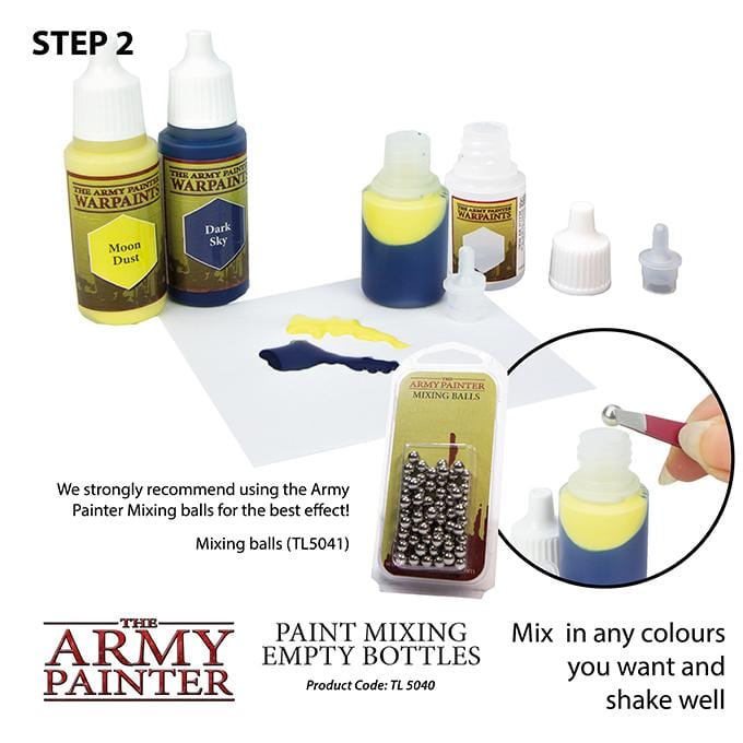 Army Painter Paint Mixing Empty Bottles (TL5040)