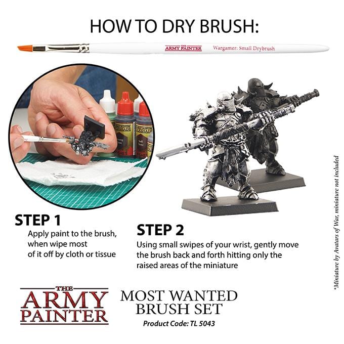 Army Painter Most Wanted Wargamer Brush Set ( TL5043 )