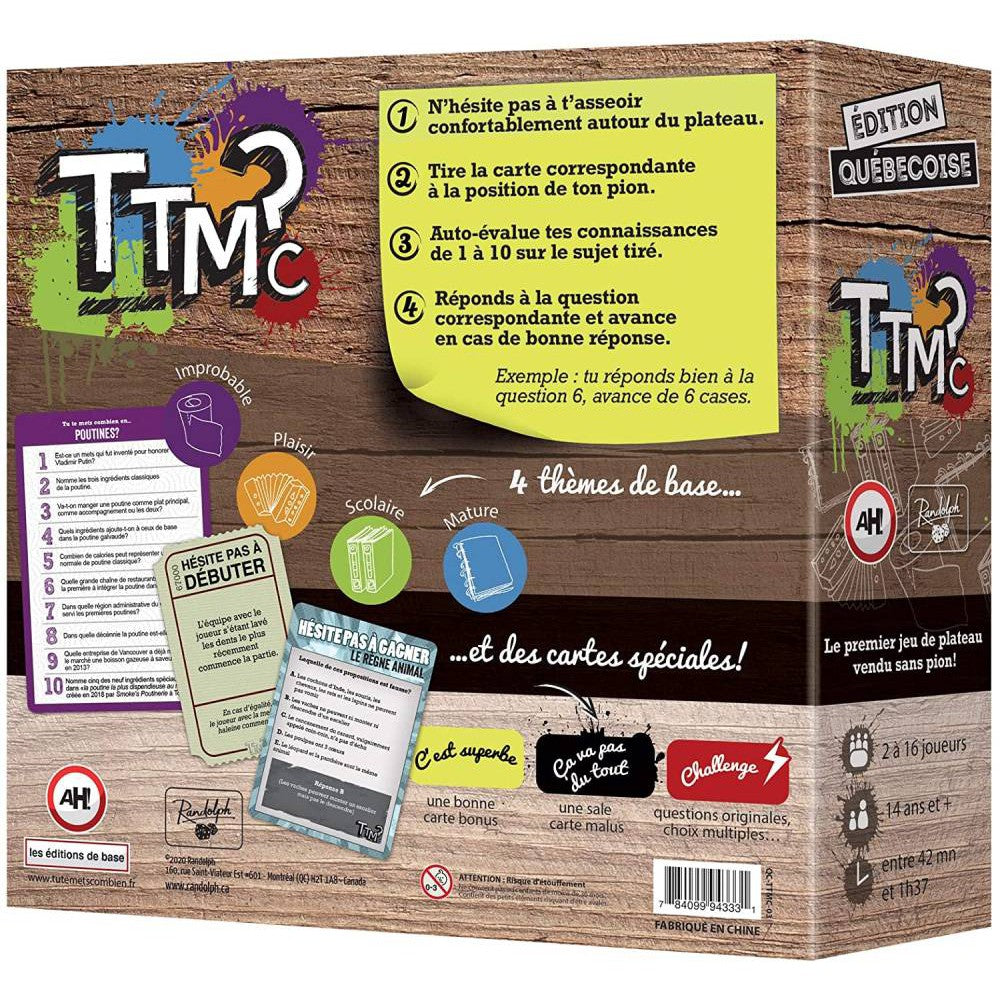 TTMC? (Tu te Mets combien?) Édition québécoise