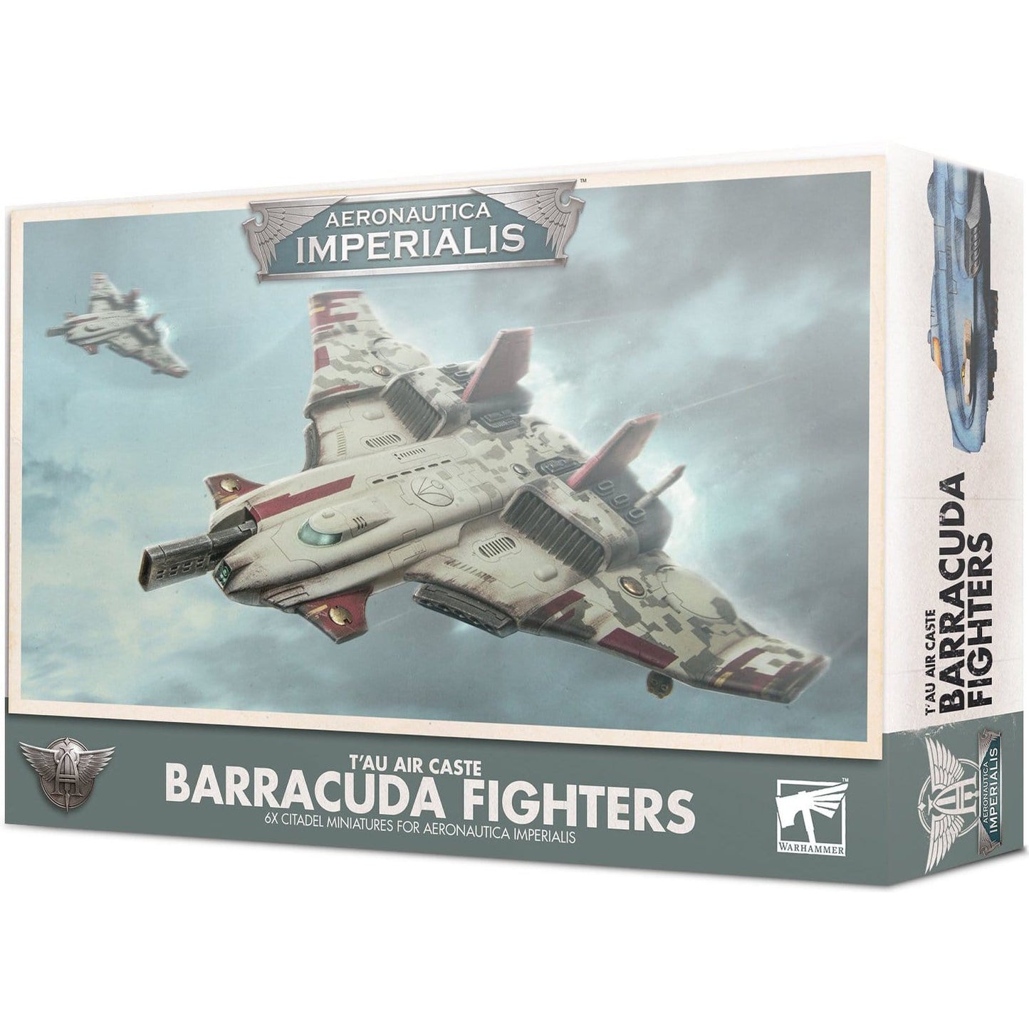 Aeronautica Imperialis: Tau Air Caste Barracuda Fighters ( 500-29 ) - Used