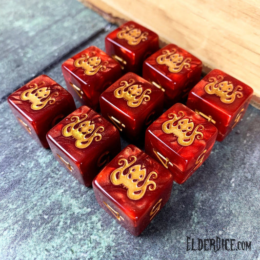 Elder Dice - 9 D6 Brand of Cthulhu ( ED6-C01 )