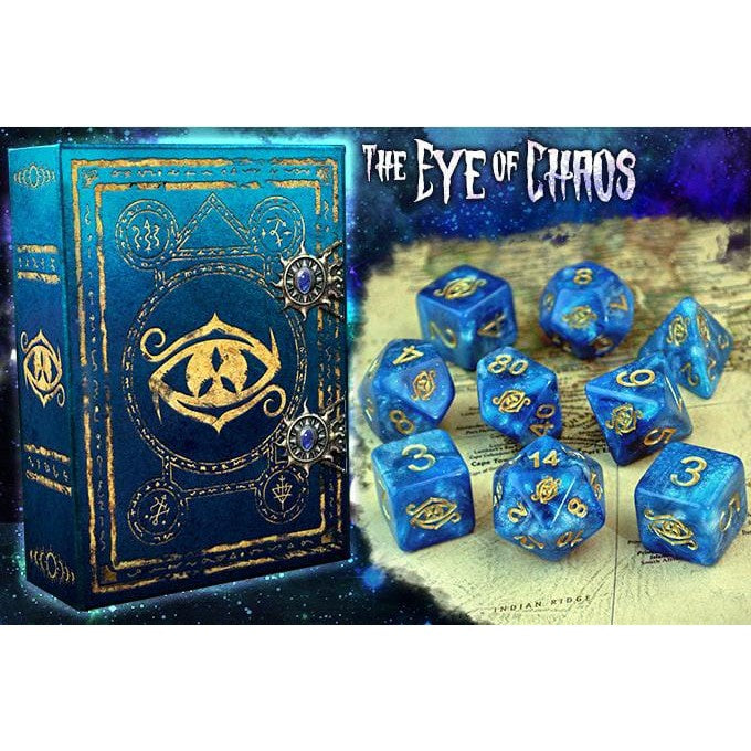 Elder Dice - 9 Polyhedral Dice Set Eye of Chaos - Nebula