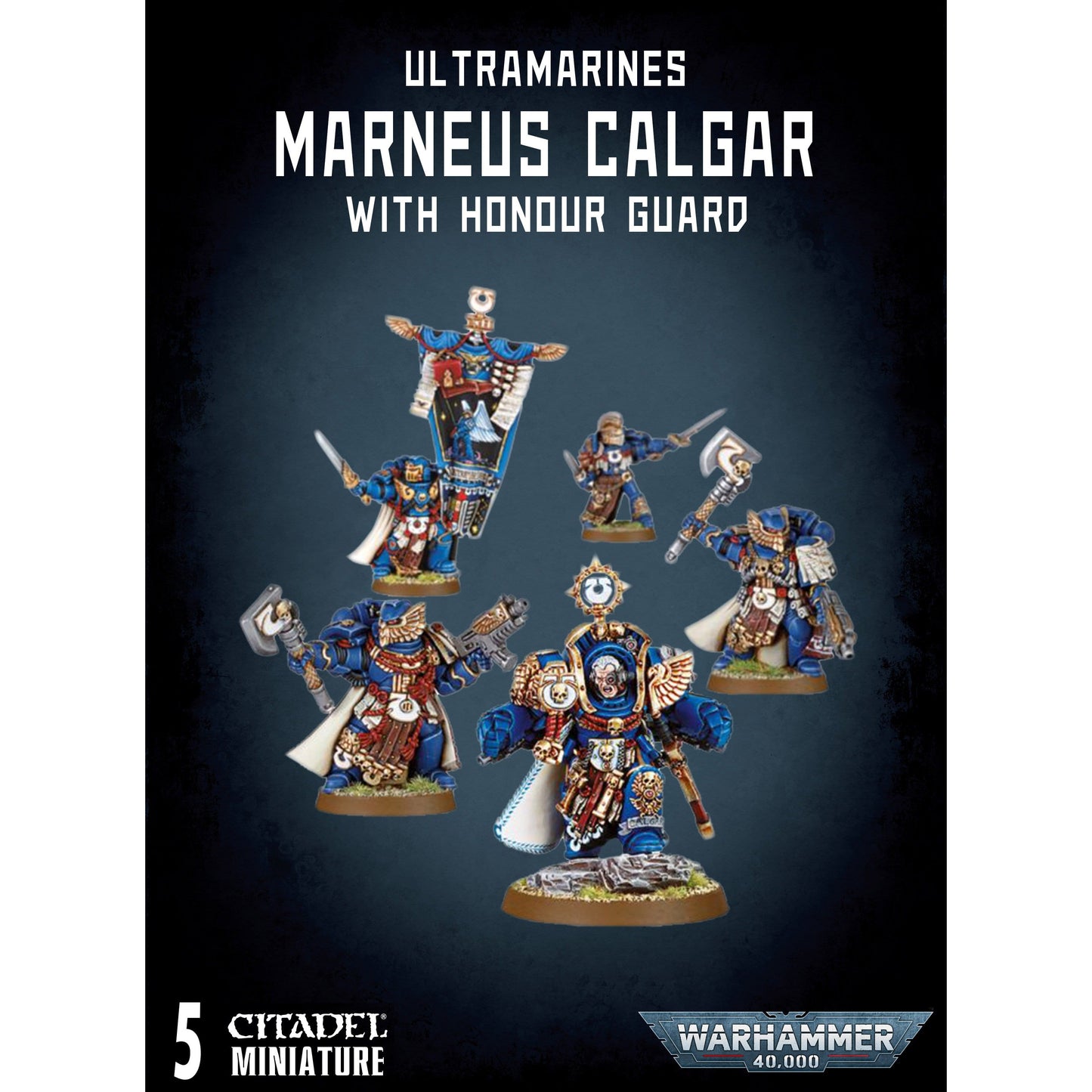 Space Marines Marneus Calgar with Honour Guard ( 48-40-N ) - Used