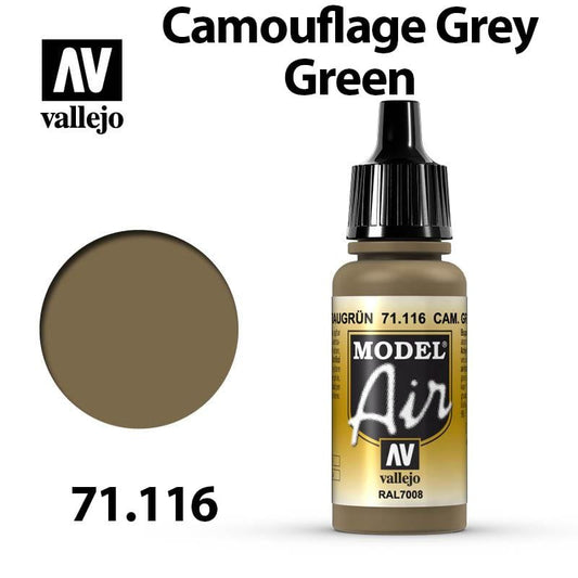 Vallejo Model Air - Camouflage Grey Green 17ml - Val71116