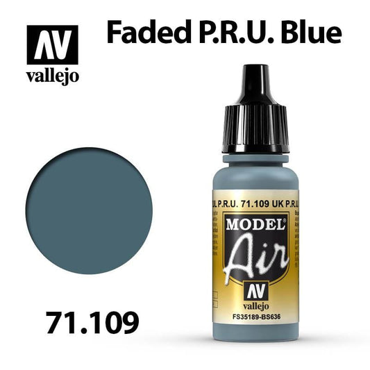 Vallejo Model Air - Faded P.R.U. Blue 17ml - Val71109