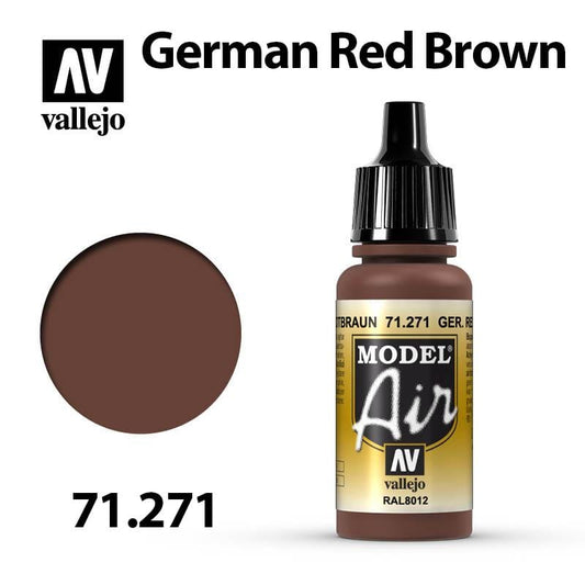 Vallejo Model Air - German Red Brown 17ml - Val71271