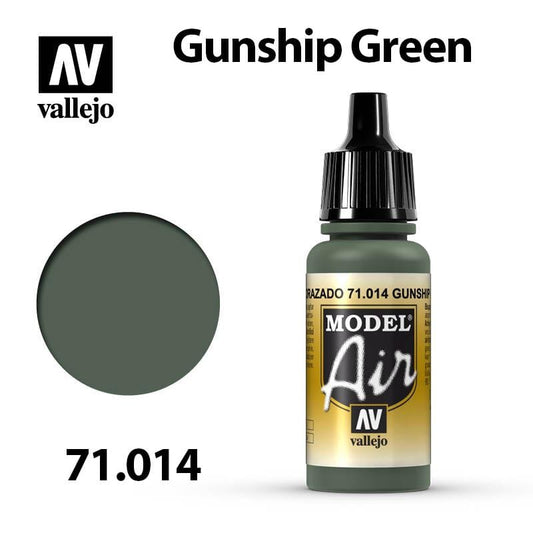 Vallejo Model Air - Gunship Green 17ml - Val71014