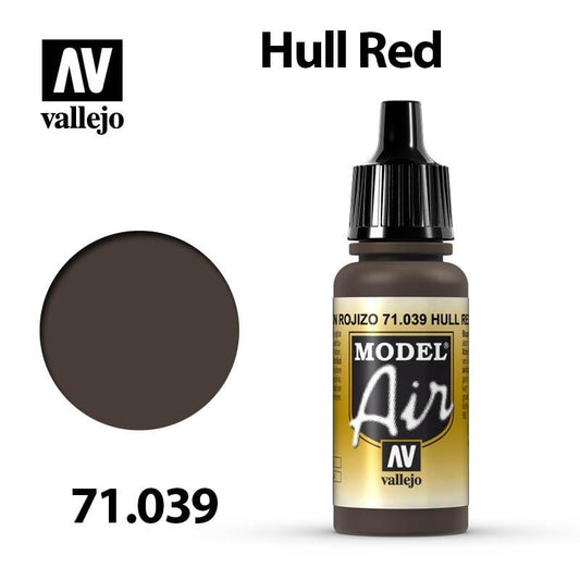 Vallejo Model Air - Hull Red 17ml - Val71039