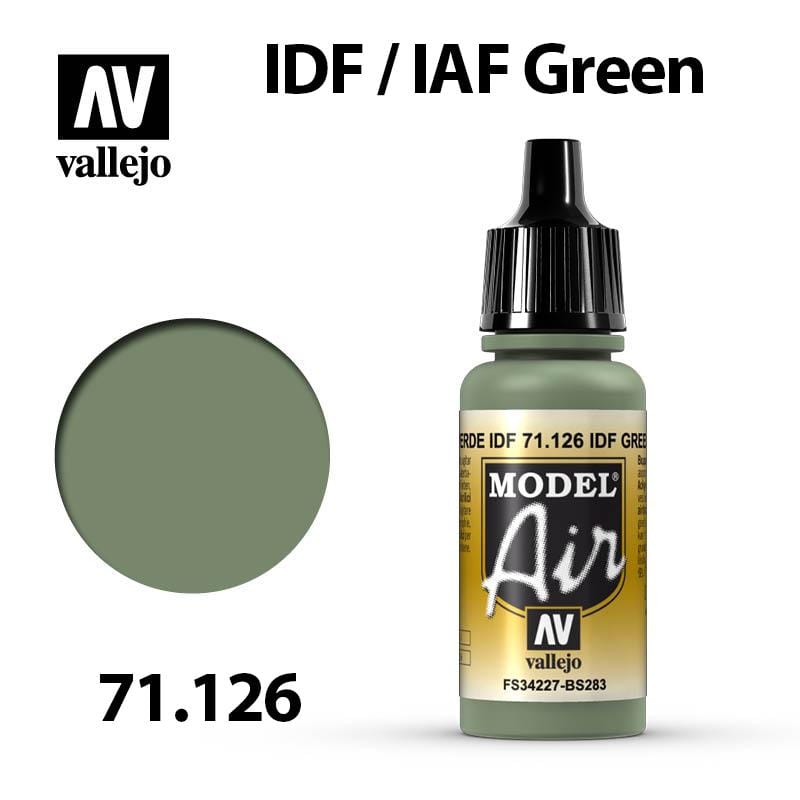 Vallejo Model Air - IDF / IAF Green 17ml - Val71126