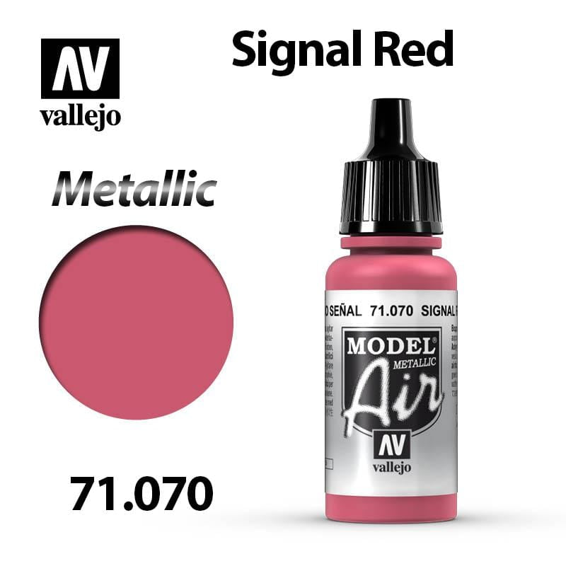 Vallejo Model Air - Signal Red (Metallic) 17ml - Val71070