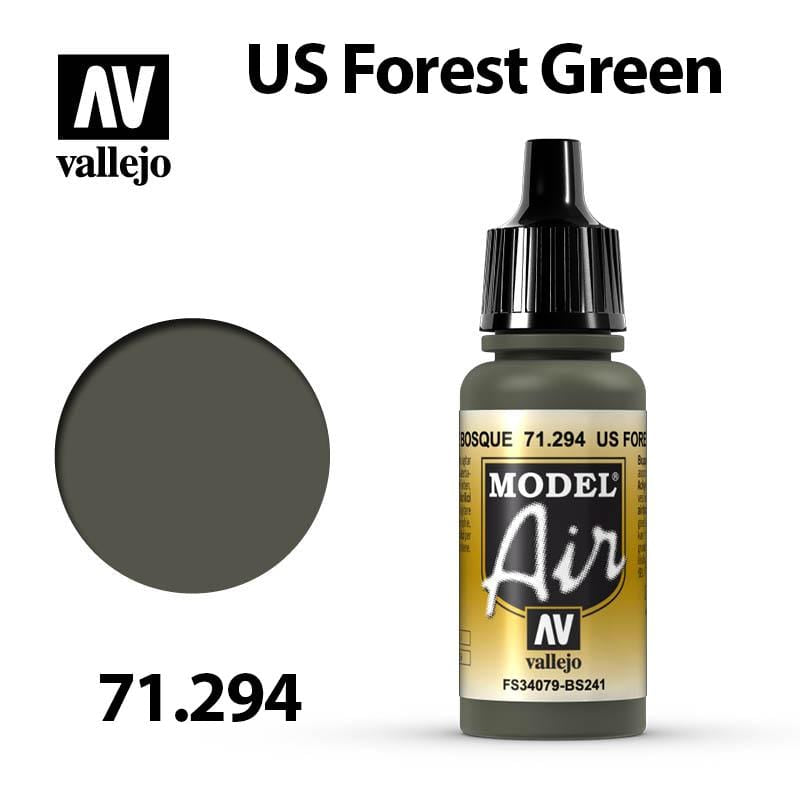 Vallejo Model Air - US Forest Green 17ml - Val71294