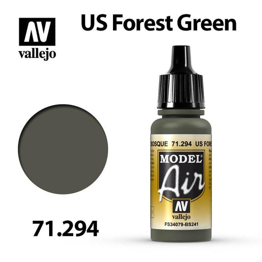 Vallejo Model Air - US Forest Green 17ml - Val71294