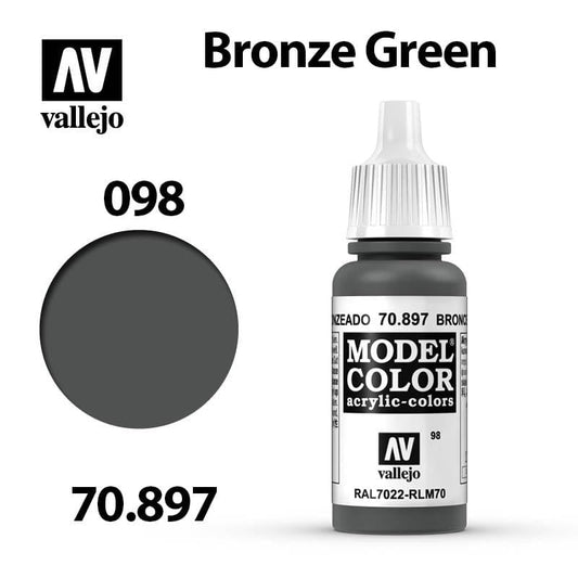 Vallejo Model Color - Bronze Green 17ml - Val70897 (098)