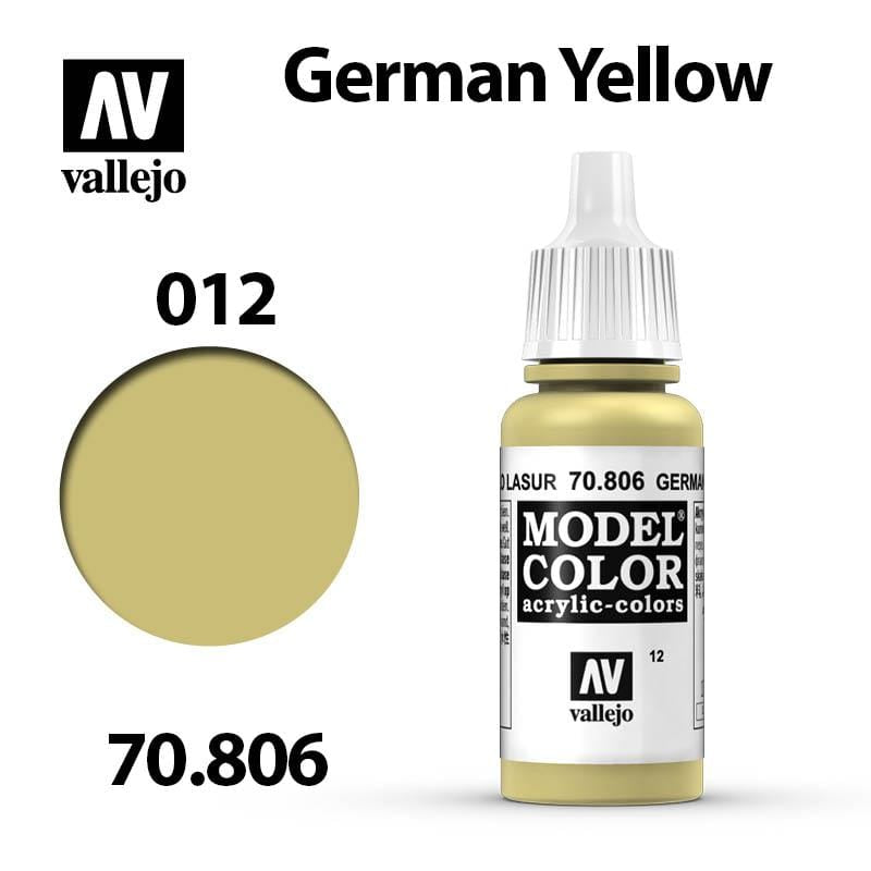 Vallejo Model Color - German Yellow 17ml - Val70806 (012)