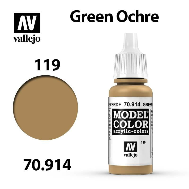 Vallejo Model Color - Green Ochre 17ml - Val70914 (119)