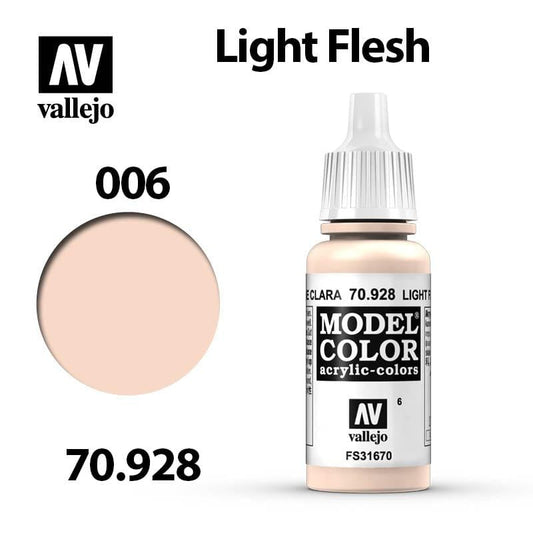 Vallejo Model Color - Light Flesh 17ml - Val70928 (006)