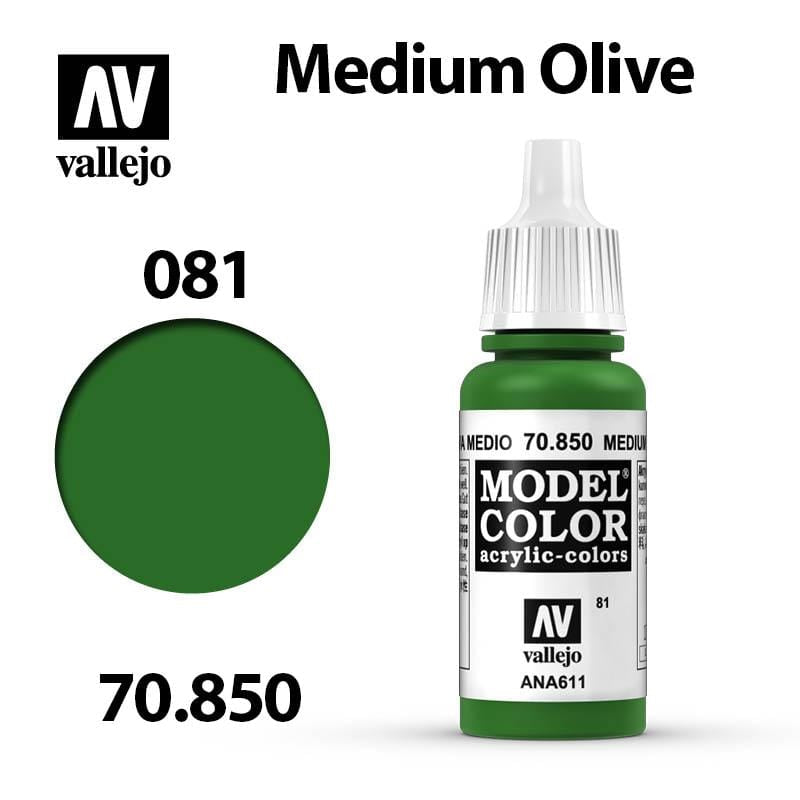 Vallejo Model Color - Medium Olive 17ml - Val70850 (081)