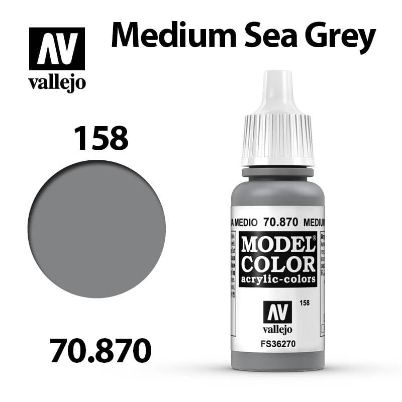 Vallejo Model Color - Medium Sea Grey 17ml - Val70870 (158)