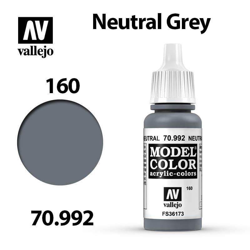 Vallejo Model Color - Neutral Grey 17ml - Val70992 (160)