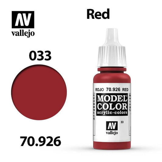 Vallejo Model Color - Red 17ml - Val70926 (033)