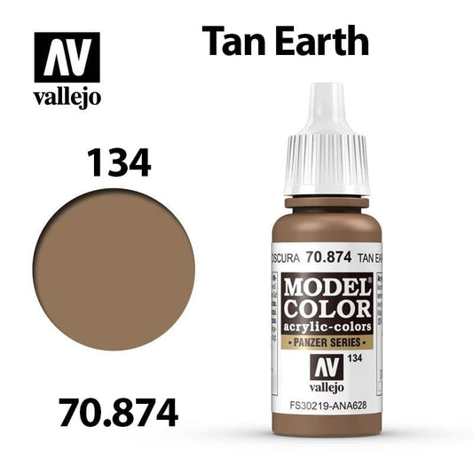 Vallejo Model Color - Tan Earth 17ml - Val70874 (134)