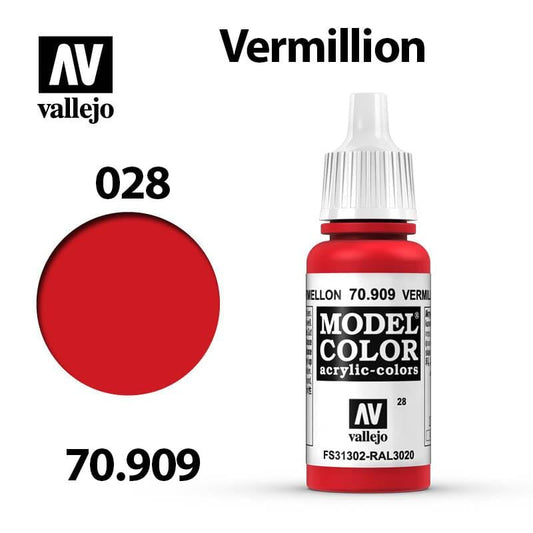 Vallejo Model Color - Vermillion 17ml - Val70909 (028)