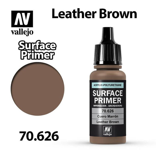 Vallejo Surface Primer - Leather Brown 17ml - Val70626