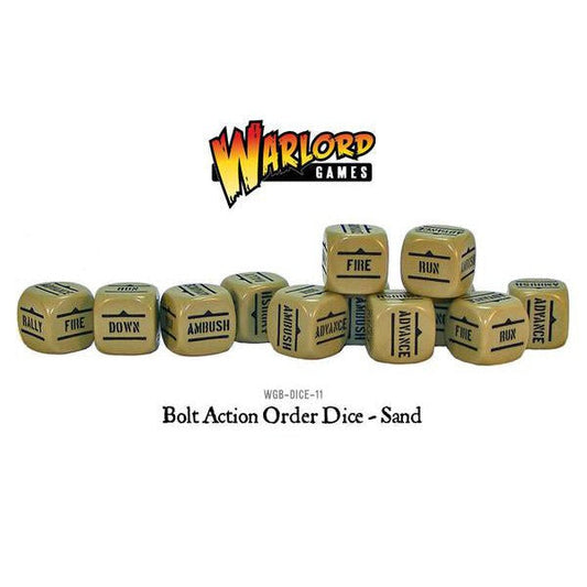 Bolt Action Orders Dice - Sand ( Wgb-Dice-11 )