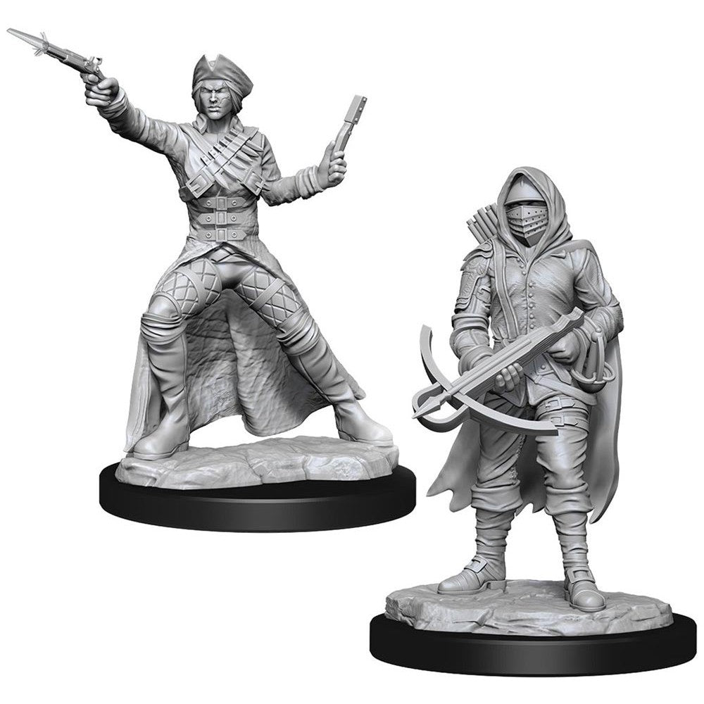 Wizkids Unpainted Minis - Bounty Hunter & Outlaw ( 90339 )