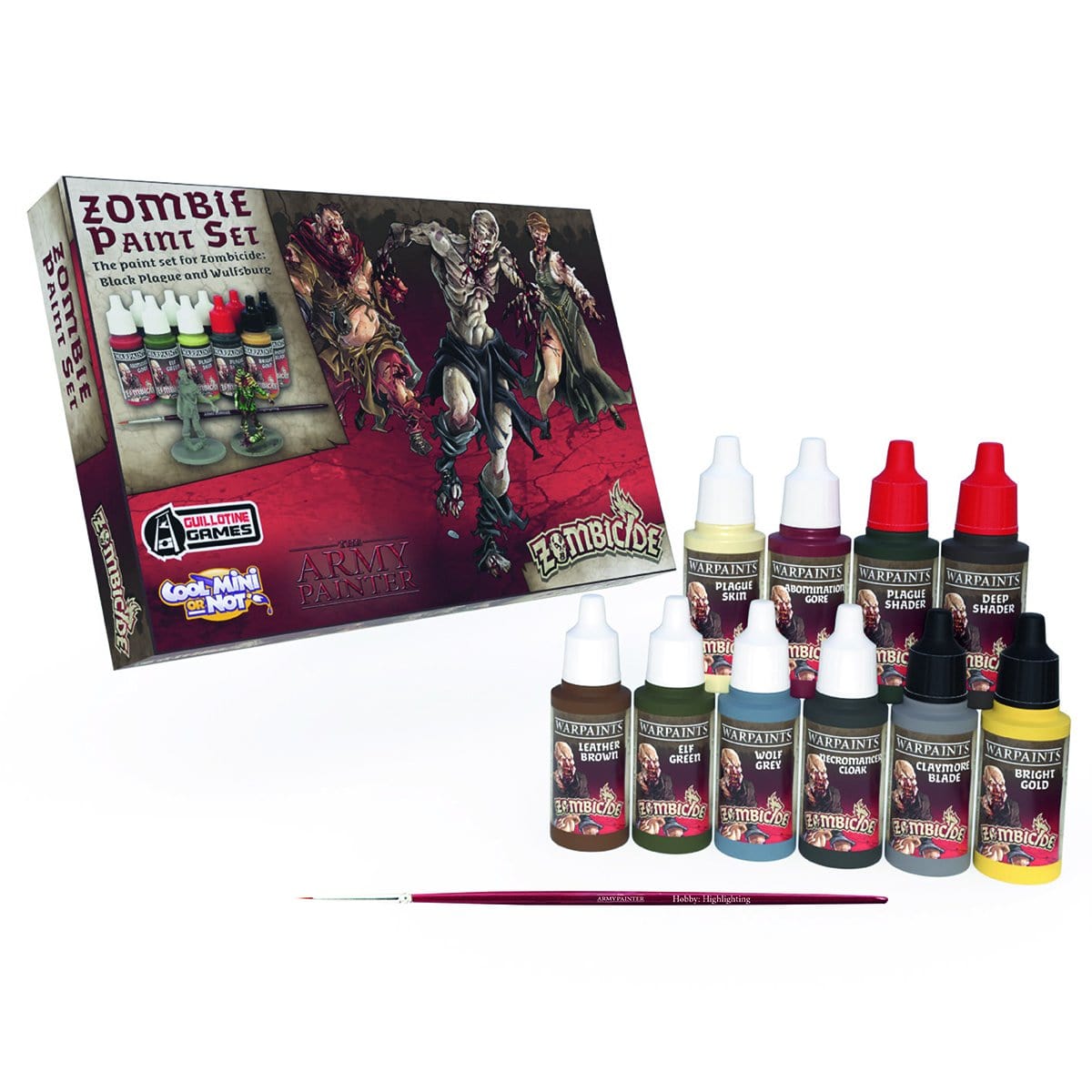 Zombicide Black Plague: Zombie Paint Set ( wp8012 )