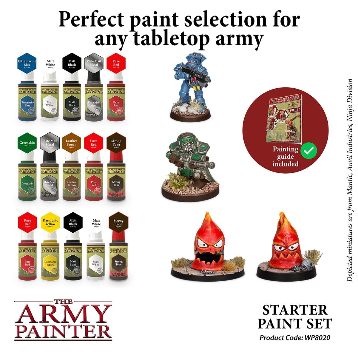 Army Painter Wargames Hobby Starter Paint Set ( WP8020 )