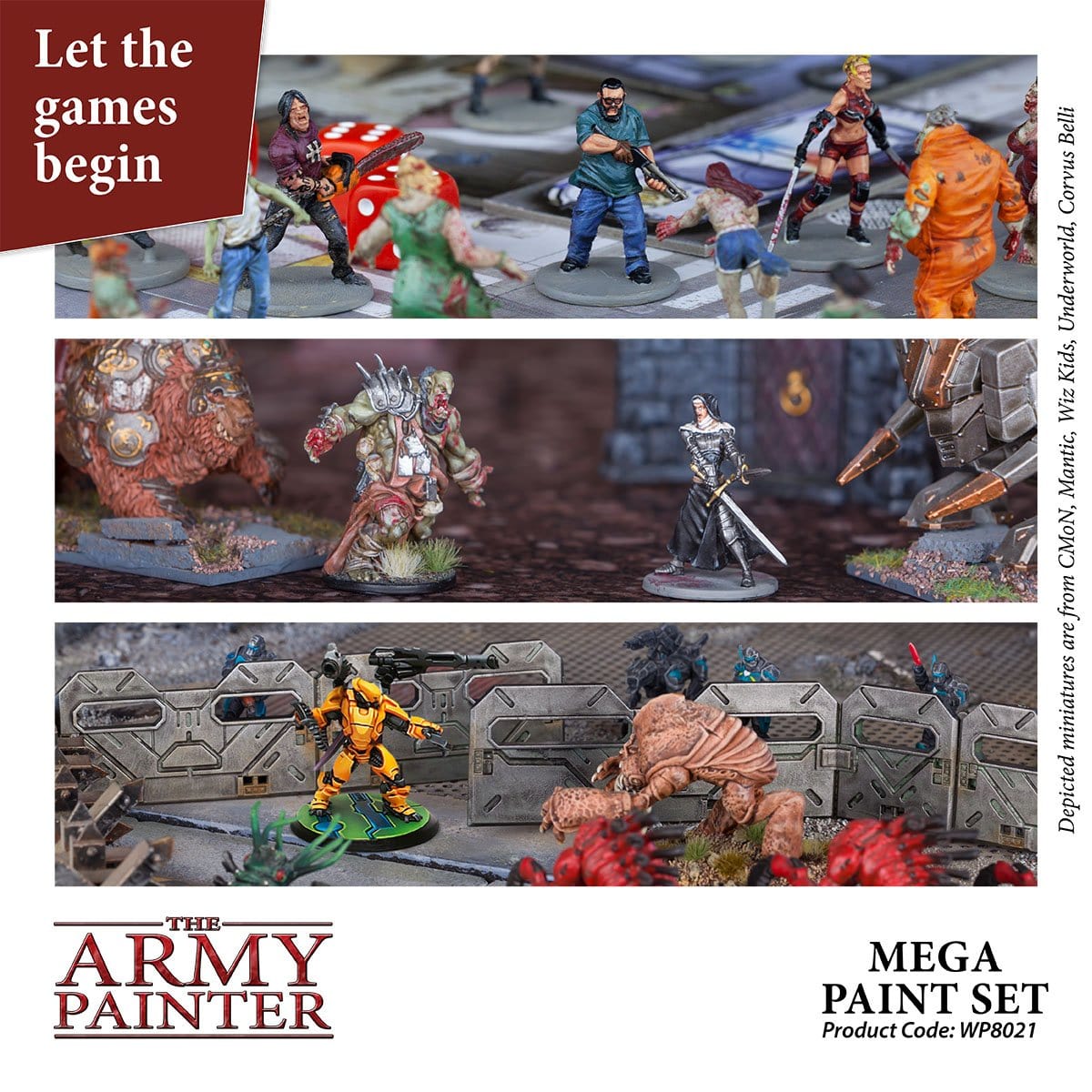 Army Painter Warpaints Mega Paint Set ( WP8021 )