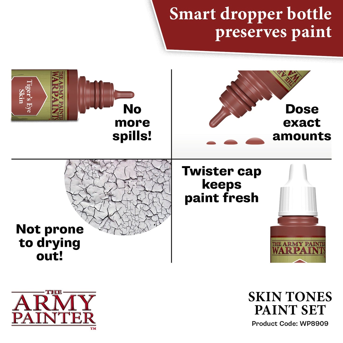 Army Painter Skin Tones Paint Set ( WP8909 )