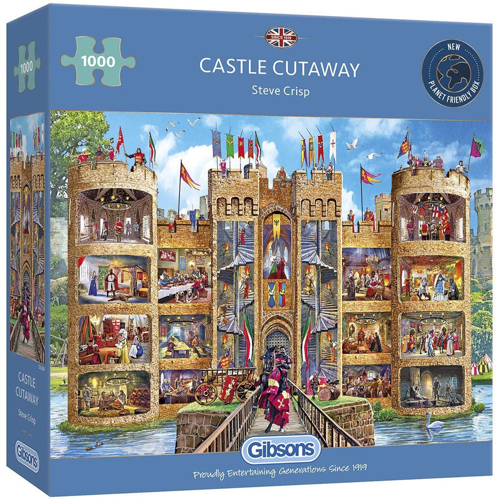 Gibsons Puzzle 1000 Castle Cutaway