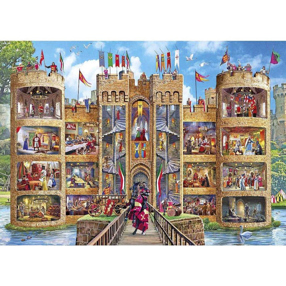 Gibsons Puzzle 1000 Castle Cutaway