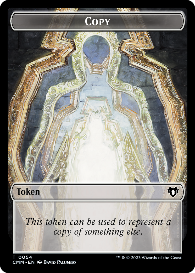 Copy (54) // Angel Double-Sided Token [Commander Masters Tokens]