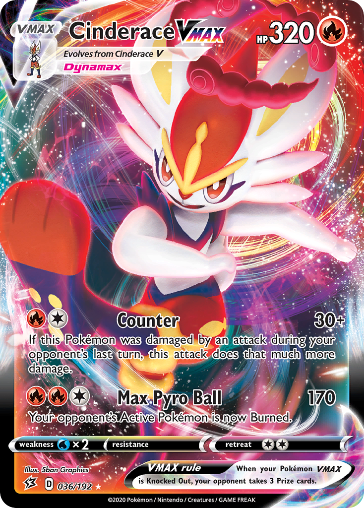 Cinderace VMAX (036/192) [Sword & Shield: Rebel Clash]