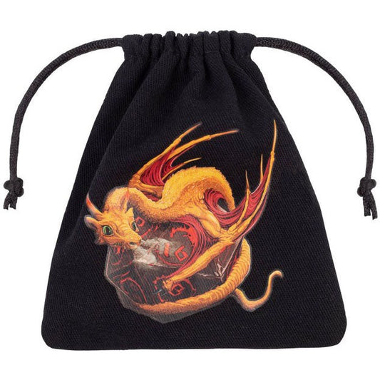 Dice Bag Dragon Black & Adorable