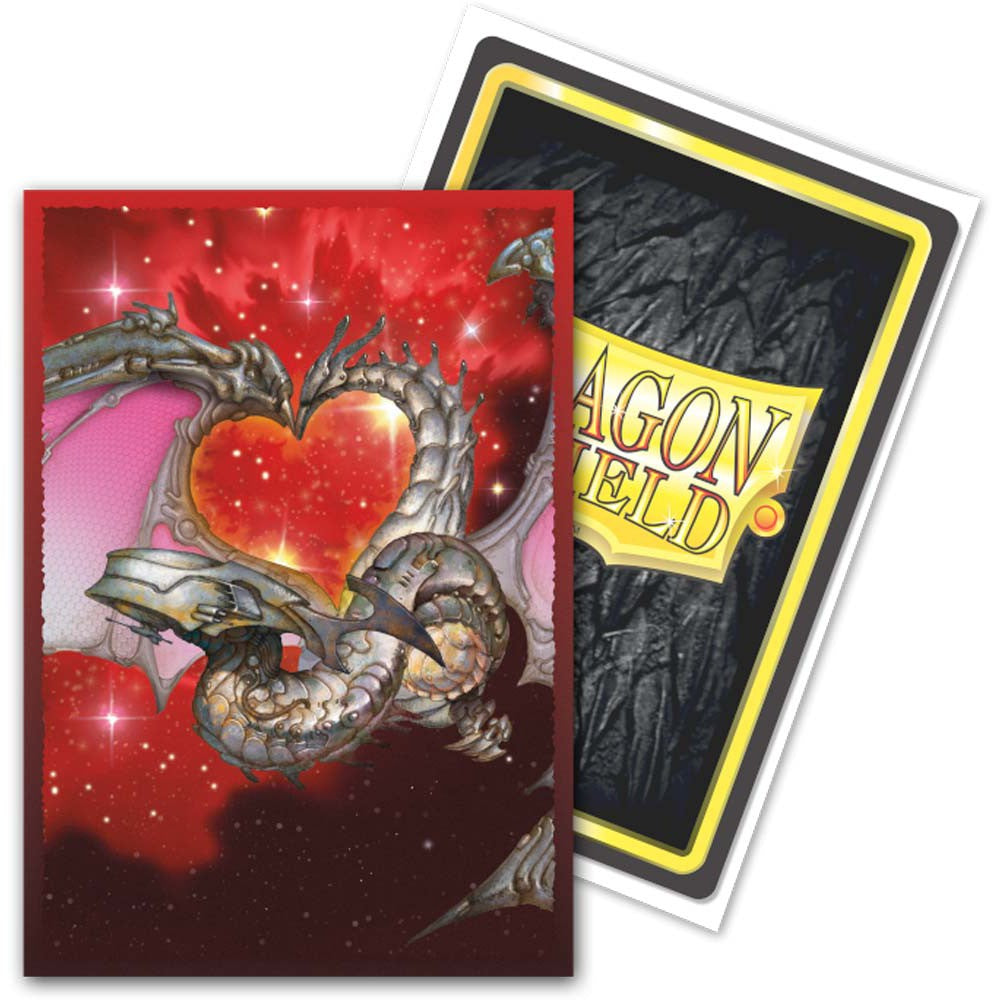 Dragon Shield Japanese size Brushed Art Sleeves - Valentine Dragon 2022