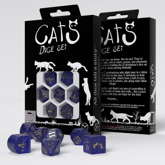 Cats Dice Set / 7 dés gentil petit chat: Meowster