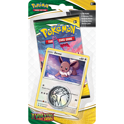 Pokemon Checklane Blister Pack - Sword & Shield: Evolving Skies (Eevee)